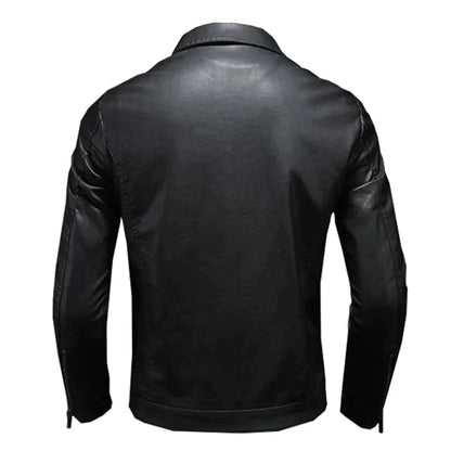 Bernardo | Men's Classic Motorcycle Jacket | Black 3