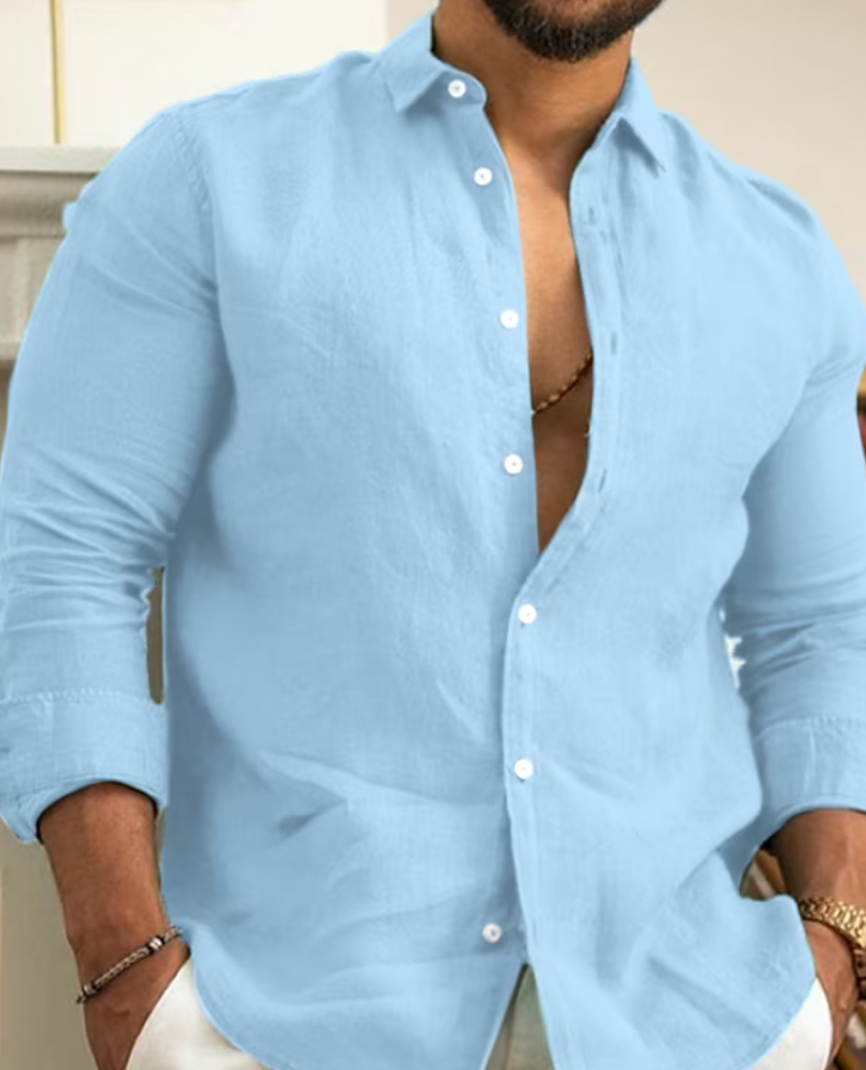 ELIJAH | Classic Men's Button-Up Shirt-1