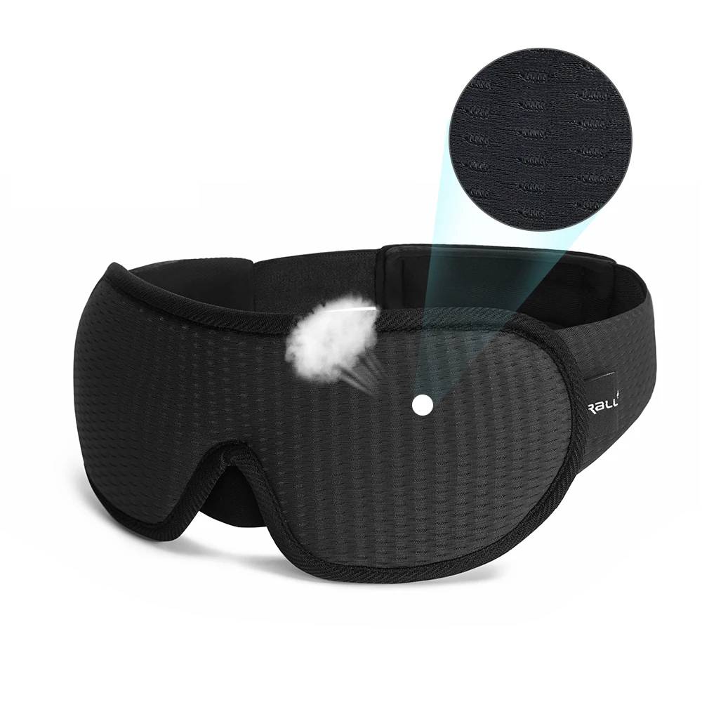 3D Contoured Memory Foam Sleep Mask - Best Eye Mask for Complete Darkness-4