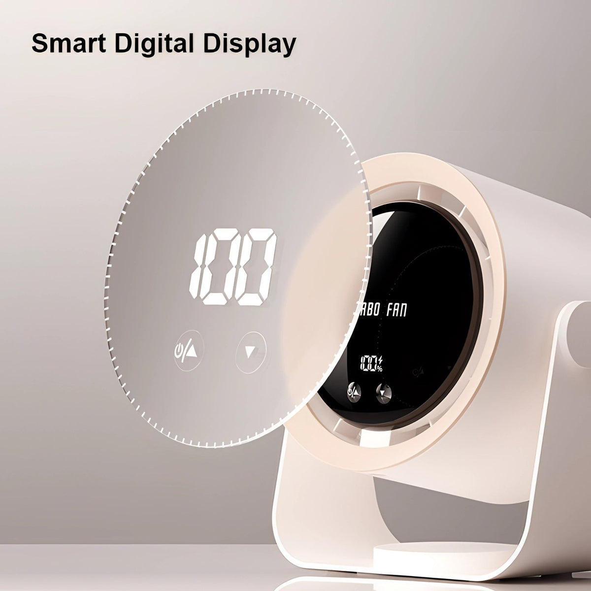 Bladeless Turbo fan with LED display -Compact, quiet cooling solution for bedrooms and living room 2