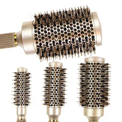 BlowOut Pro - Ionic Boar Bristle Round Hairbrush Set for Salon-Quality Styling 2