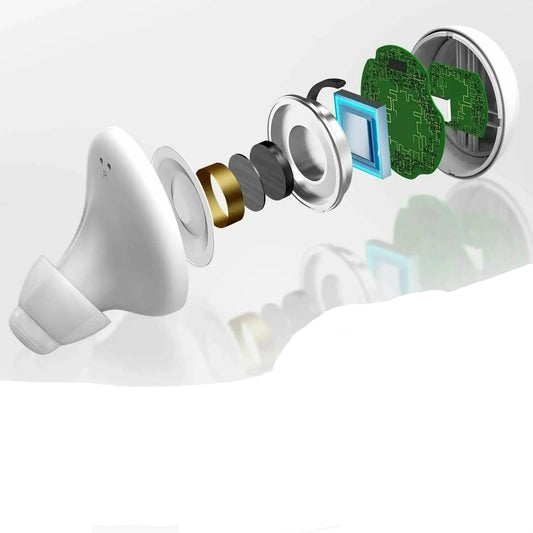 Bluetooth Hearing Aids with App Control – Rechargeable, Compact Design for Enhanced Sound Clarity and Multiple Listening Modes 0