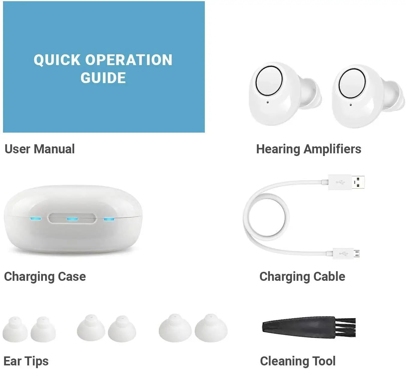 Bluetooth Hearing Aids with App Control – Rechargeable, Compact Design for Enhanced Sound Clarity and Multiple Listening Modes 3
