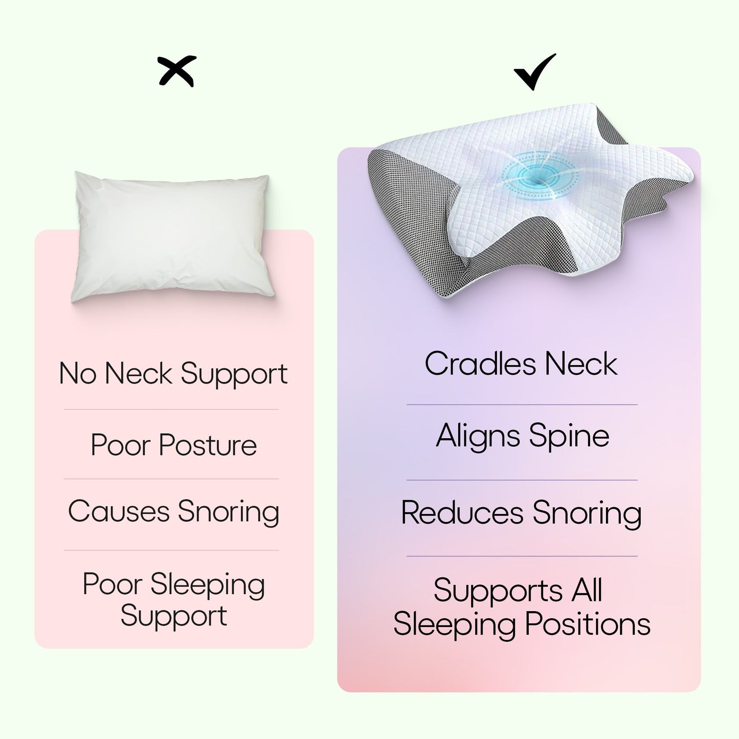 Butterfly Memory Foam Neck Pillow with Armrests for Side & Back Sleepers 4