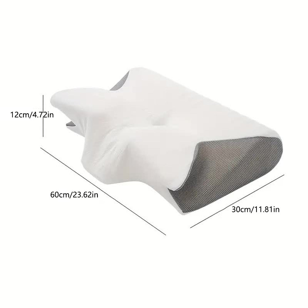 Butterfly Memory Foam Neck Pillow with Armrests for Side & Back Sleepers 7