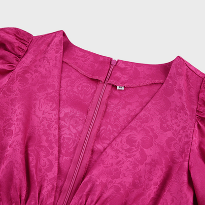  SARAH | Stylish Dress with Puff Sleeves-6