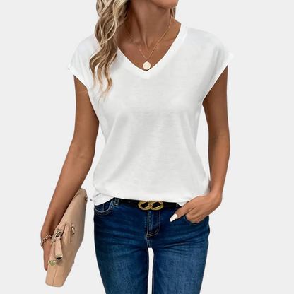  KATHY | Casual Women's Top with V-Neck-4