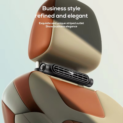 Car Headrest Cooling Air Fan – 3-Speed Adjustable Rear Seat Air Circulator 4