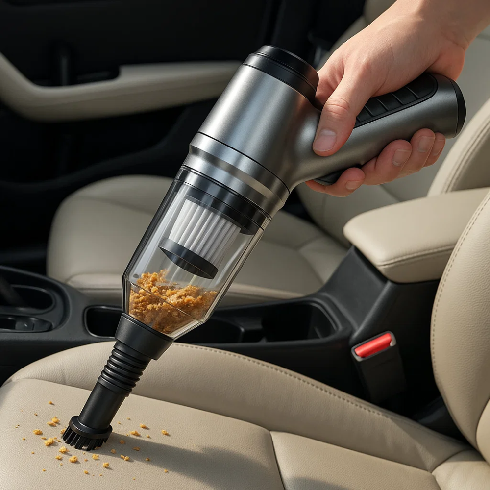 Car Vacuum Cleaner - Powerful and Compact Car Vac for Quick Cleaning 0