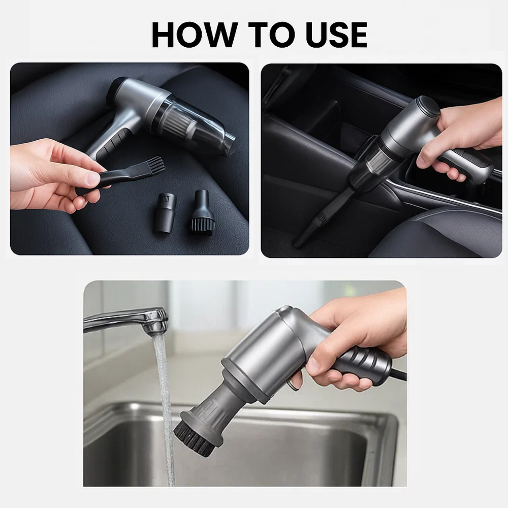 Car Vacuum Cleaner - Powerful and Compact Car Vac for Quick Cleaning 5