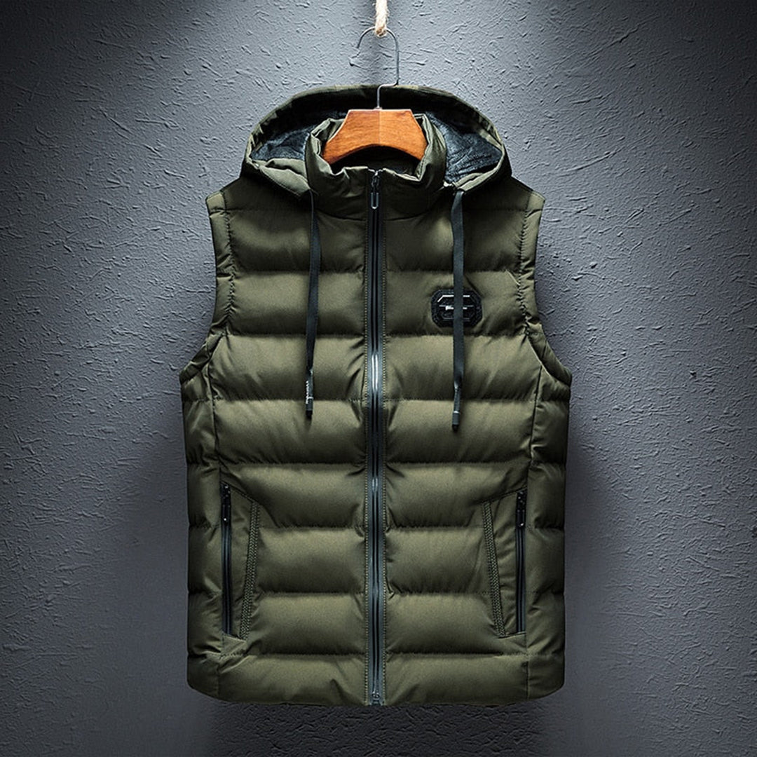 Falco Bodywarmer | Casual padded body warmer with hood for men-1