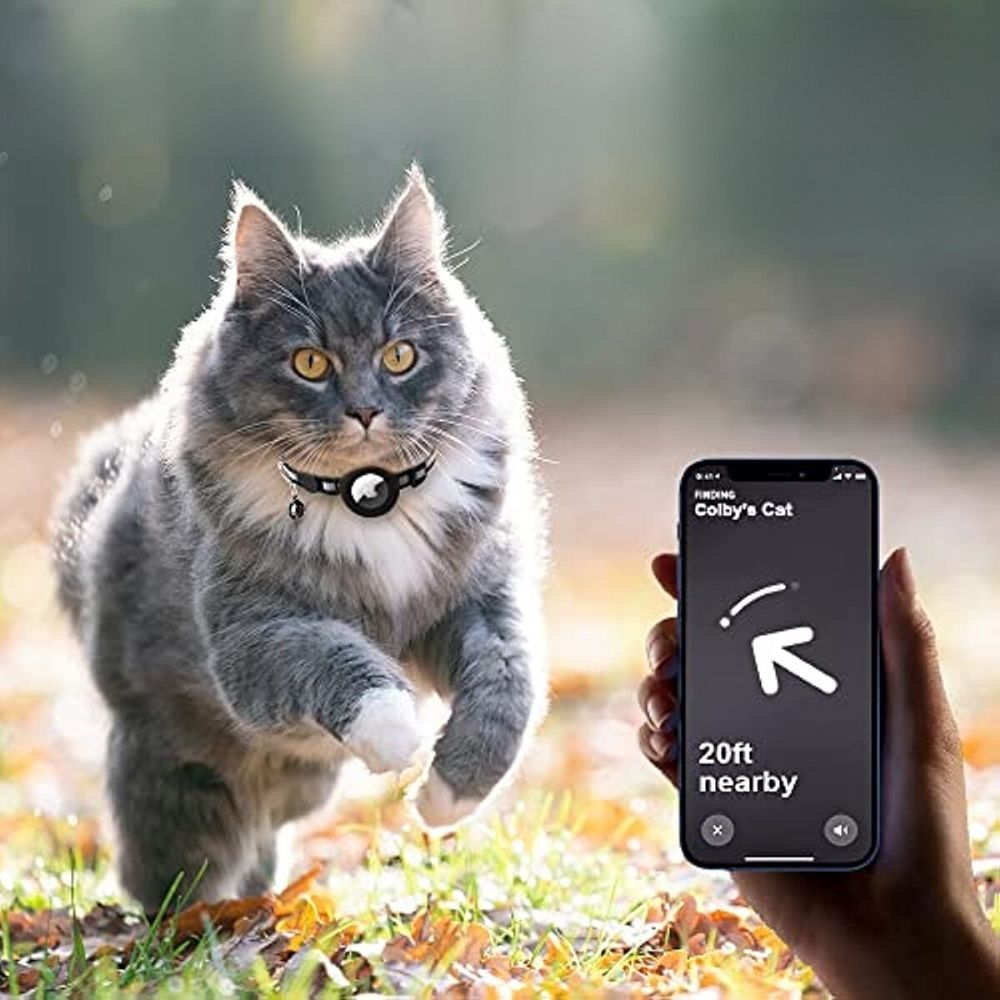 Cat GPS Tracker Collar | Quick Release Closure, Reflective Design & Durable for Outdoor Safety Adventures 1