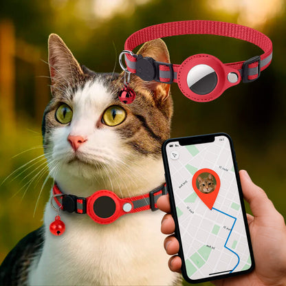Cat GPS Tracker Collar | Quick Release Closure, Reflective Design & Durable for Outdoor Safety Adventures 11