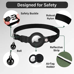 Cat GPS Tracker Collar | Quick Release Closure, Reflective Design & Durable for Outdoor Safety Adventures 2