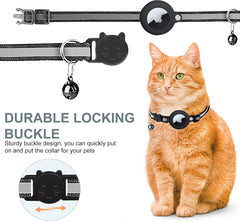 Cat GPS Tracker Collar | Quick Release Closure, Reflective Design & Durable for Outdoor Safety Adventures 3