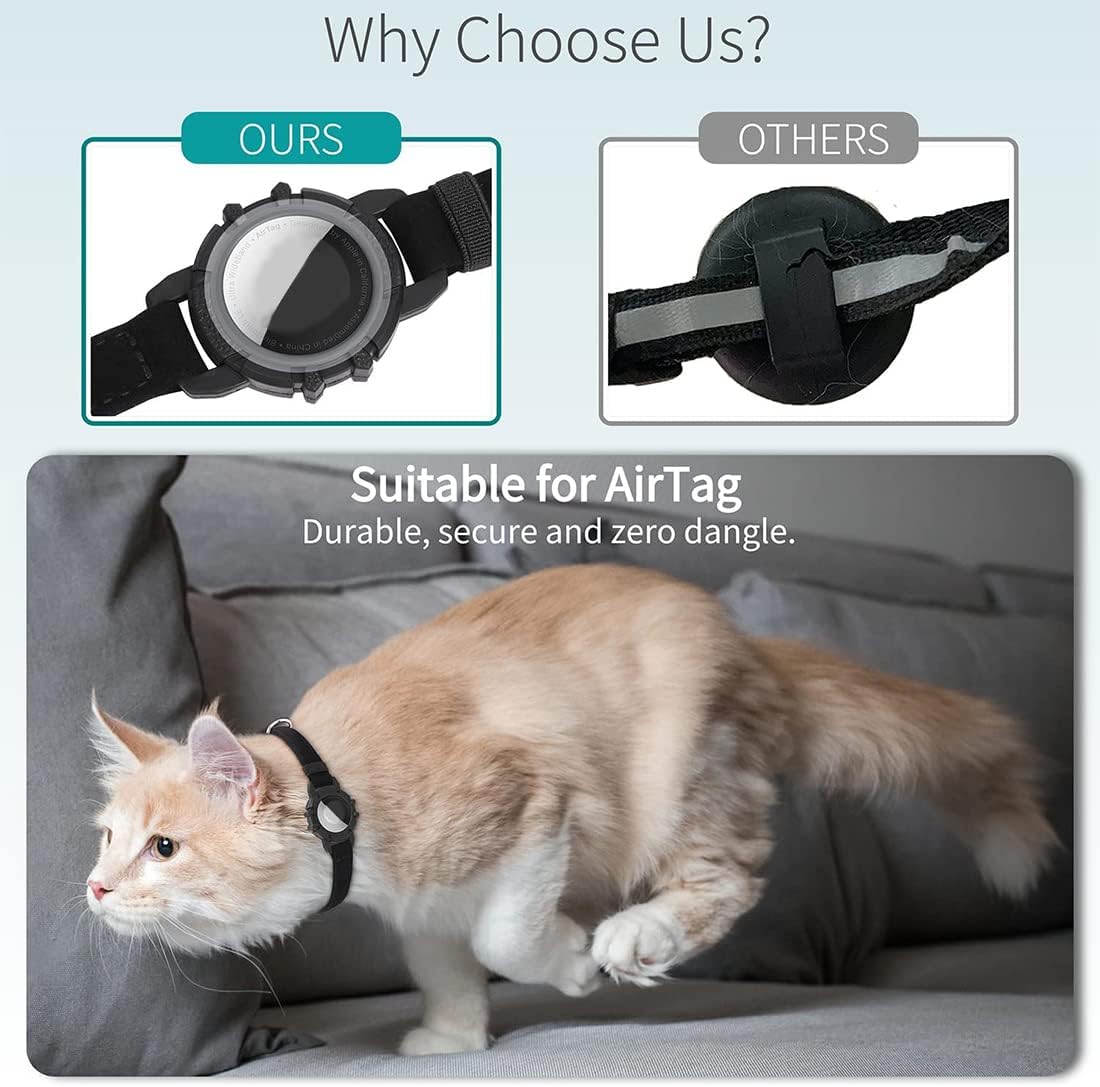 Cat GPS Tracker Collar | Quick Release Closure, Reflective Design & Durable for Outdoor Safety Adventures 4