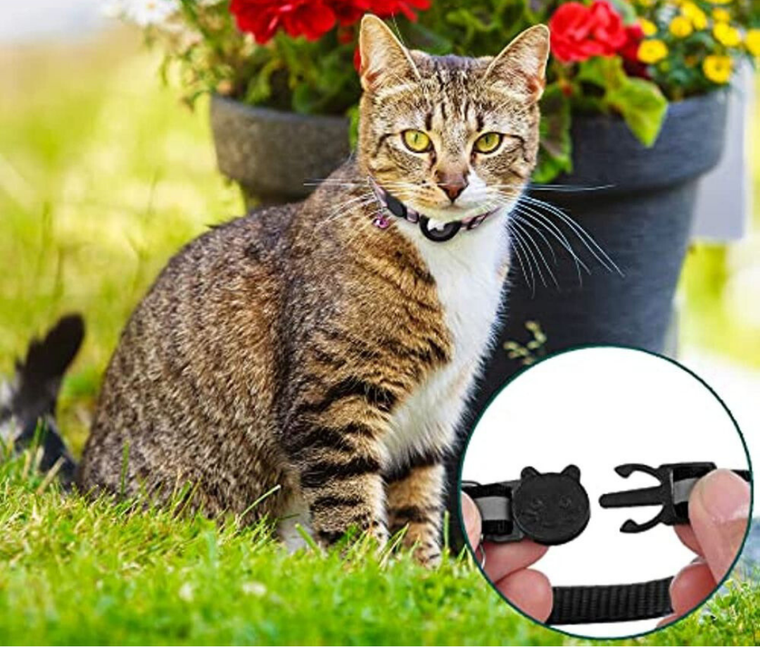 Cat GPS Tracker Collar | Quick Release Closure, Reflective Design & Durable for Outdoor Safety Adventures 8