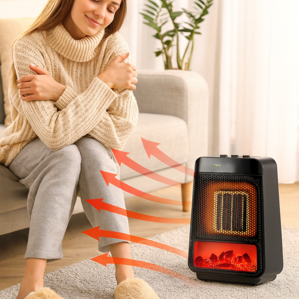 Ceramica | Adjustable Portable Electric Space Heater with Thermostat Control 0