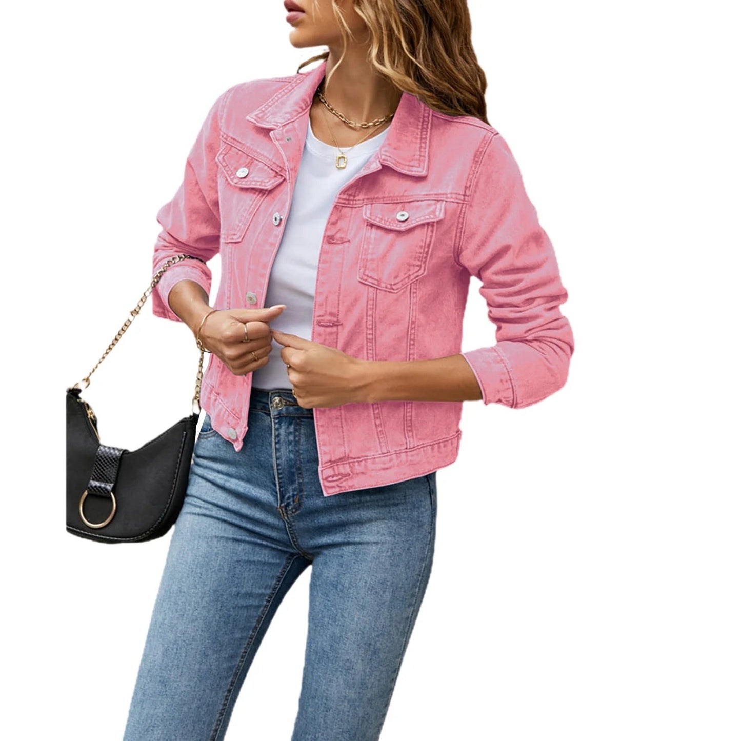Charlotte | Denim Jacket with Buttons 1