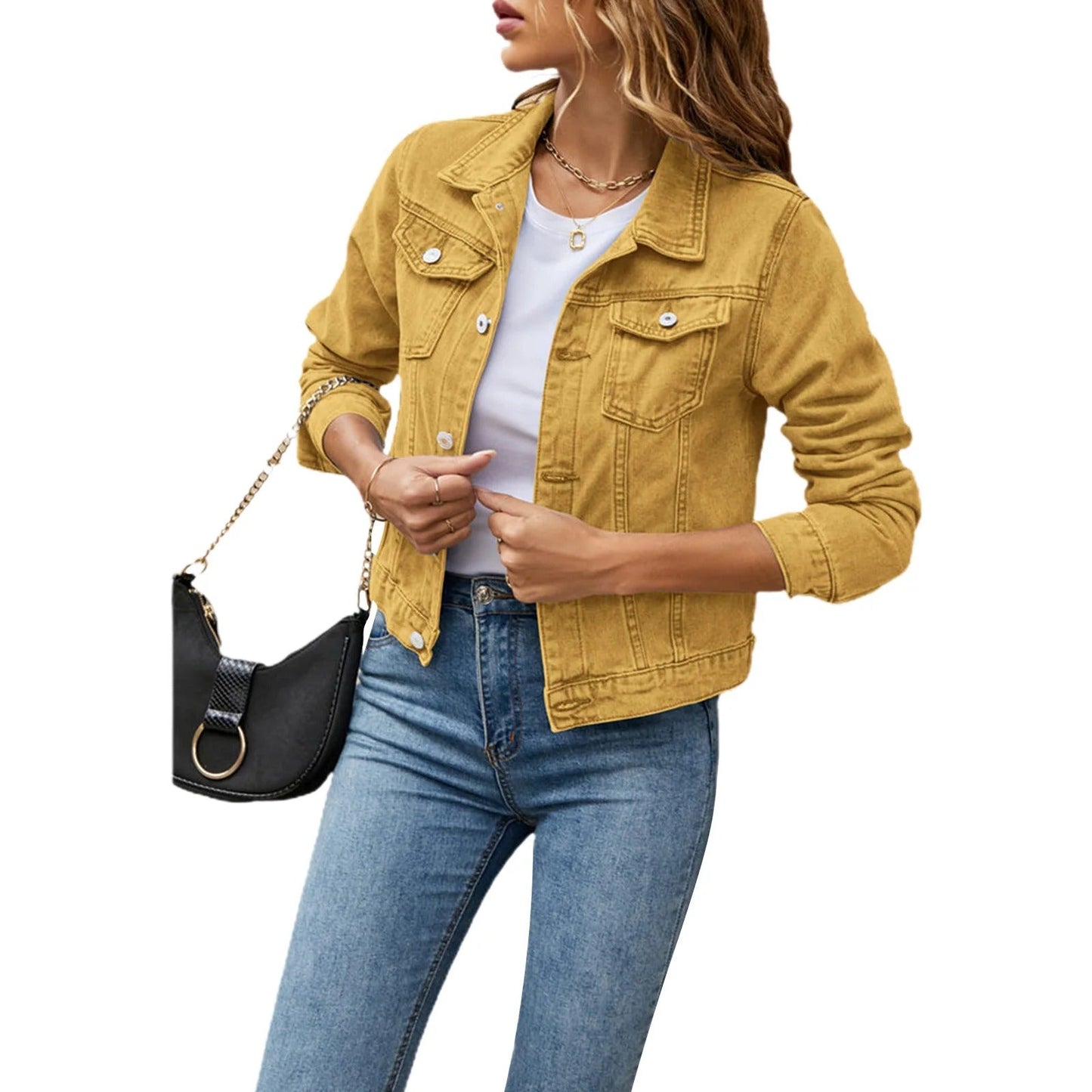 Charlotte | Denim Jacket with Buttons 5