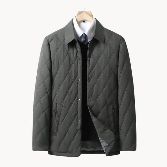 Classic winter quilted jacket for men | Casual 0