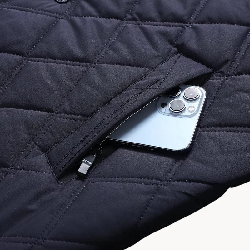 Classic winter quilted jacket for men | Casual 6