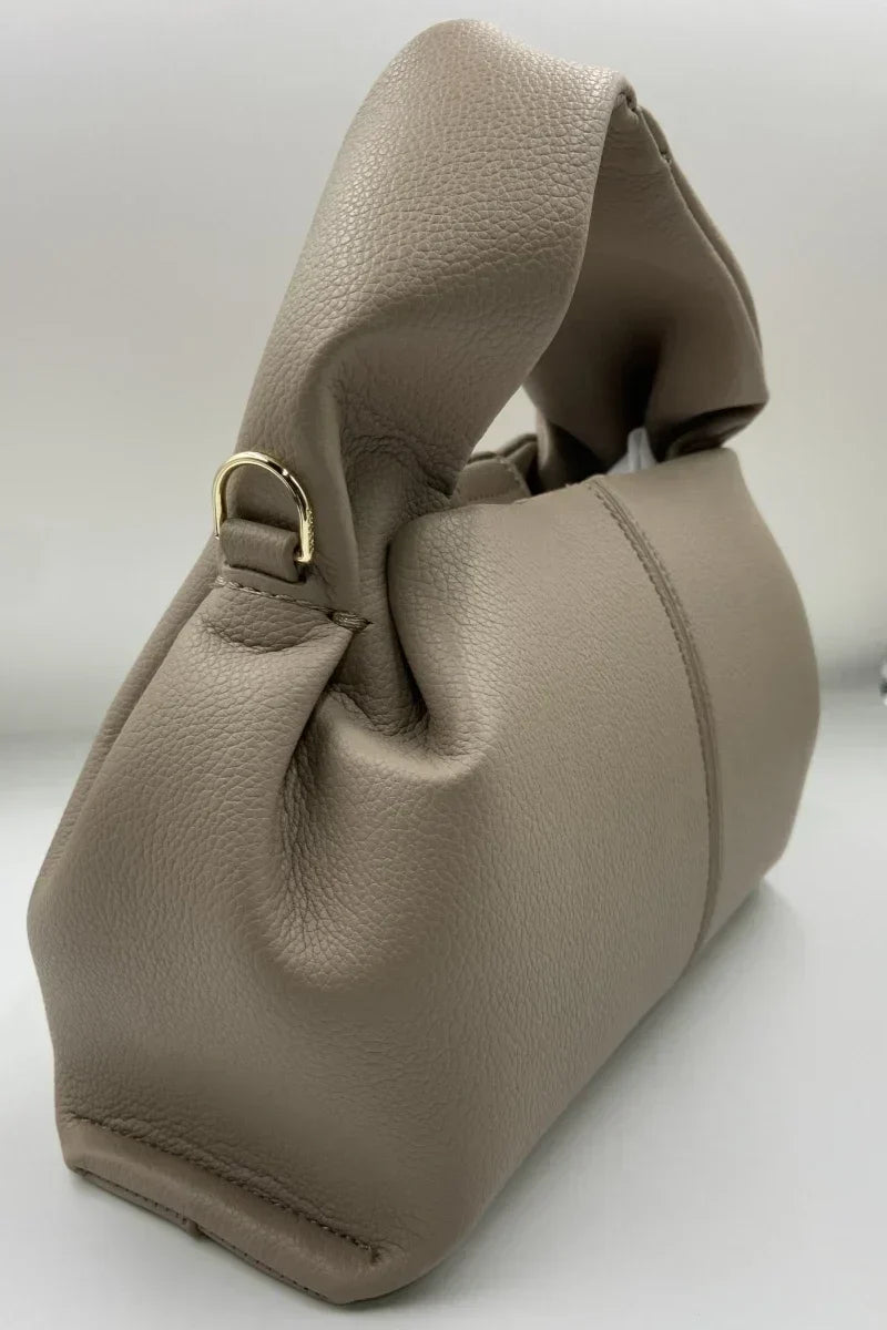 AMARA | Genuine leather dumpling-shaped cloud bag 6