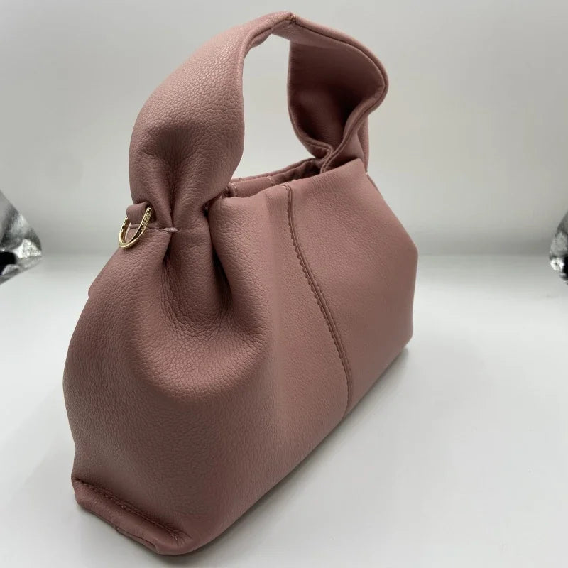 AMARA | Genuine leather dumpling-shaped cloud bag 2