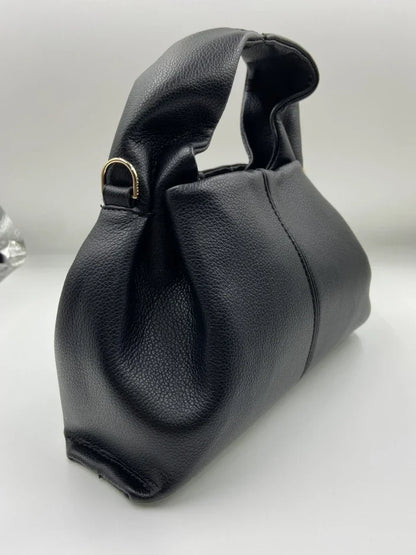 AMARA | Genuine leather dumpling-shaped cloud bag 4