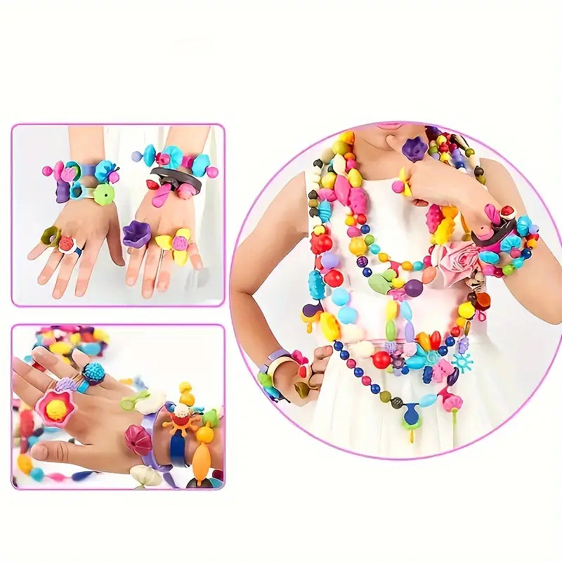 ColorfulBead Haven | Jewelry Making Kit for Kids’ Creative Expression 1