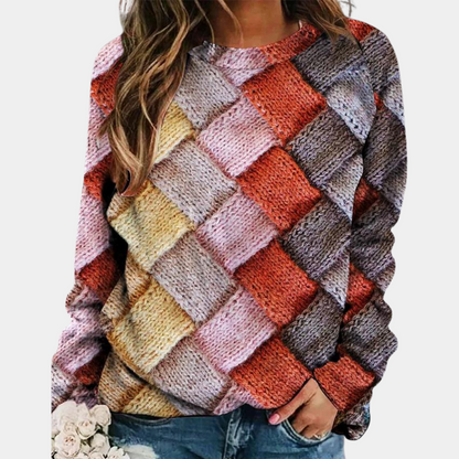 Colorful knitted sweater for women | Casual 3