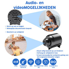 Compact Full HD Wireless monitoring camera with 160-degree angle, night vision and 72-hour battery life for safety at home 3