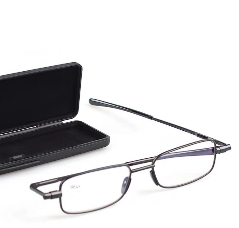 Compact Mens & Ladies Folding Reading Glasses 0