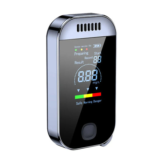 Compact alcohol -alcohol magic wrench ring with LCD screen -USB reshable alcohol tester for precise measurements 0