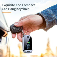 Compact alcohol -alcohol magic wrench ring with LCD screen -USB reshable alcohol tester for precise measurements 2