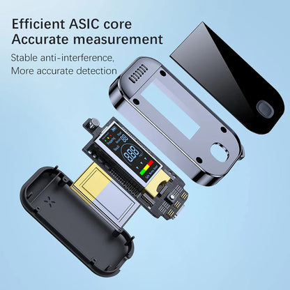 Compact alcohol -alcohol magic wrench ring with LCD screen -USB reshable alcohol tester for precise measurements 5