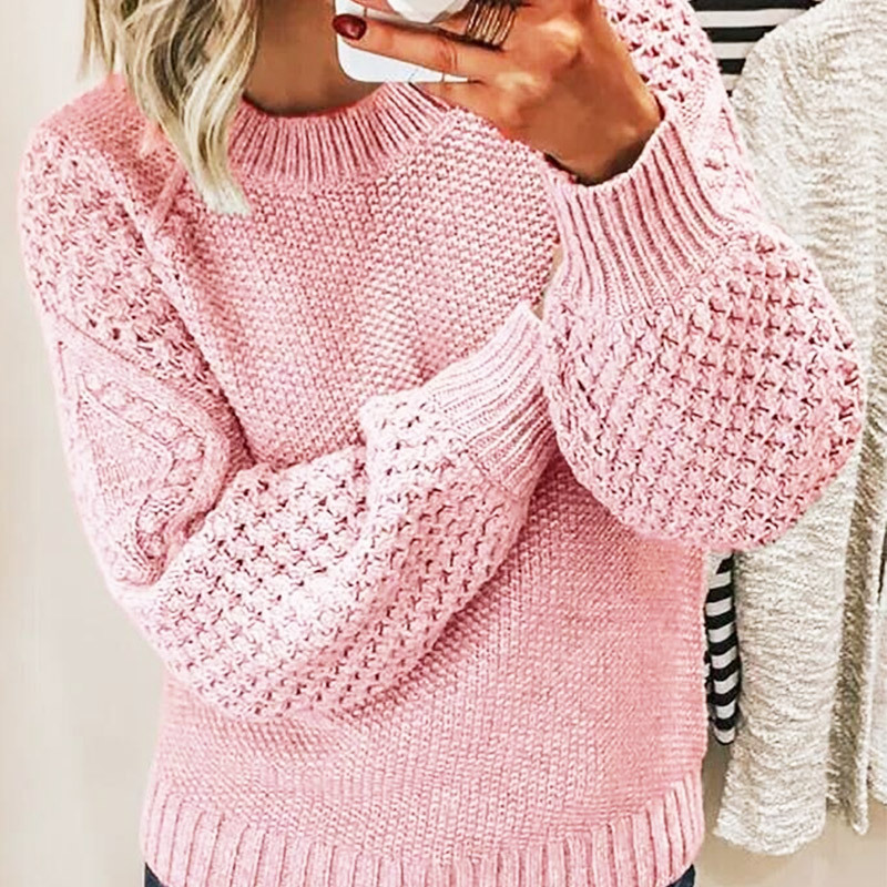 Cozy knitted sweater for women | Long-sleeved 1