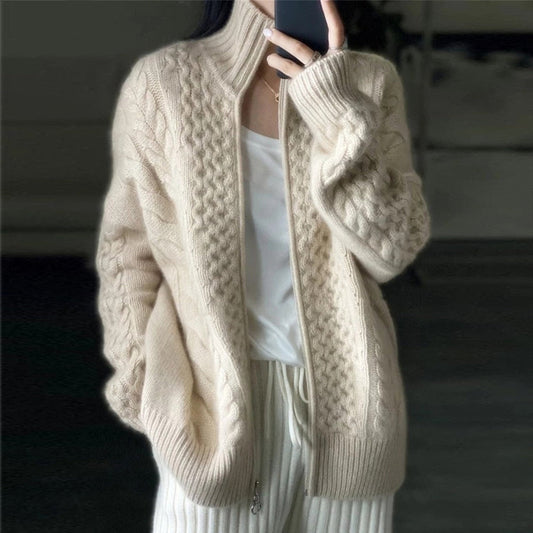 Cozy ladies cardigan | with zipper 0
