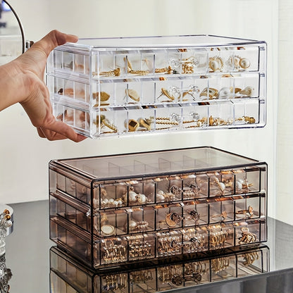 JewelVault - 3-Layer Ring & Earring Organizer-3