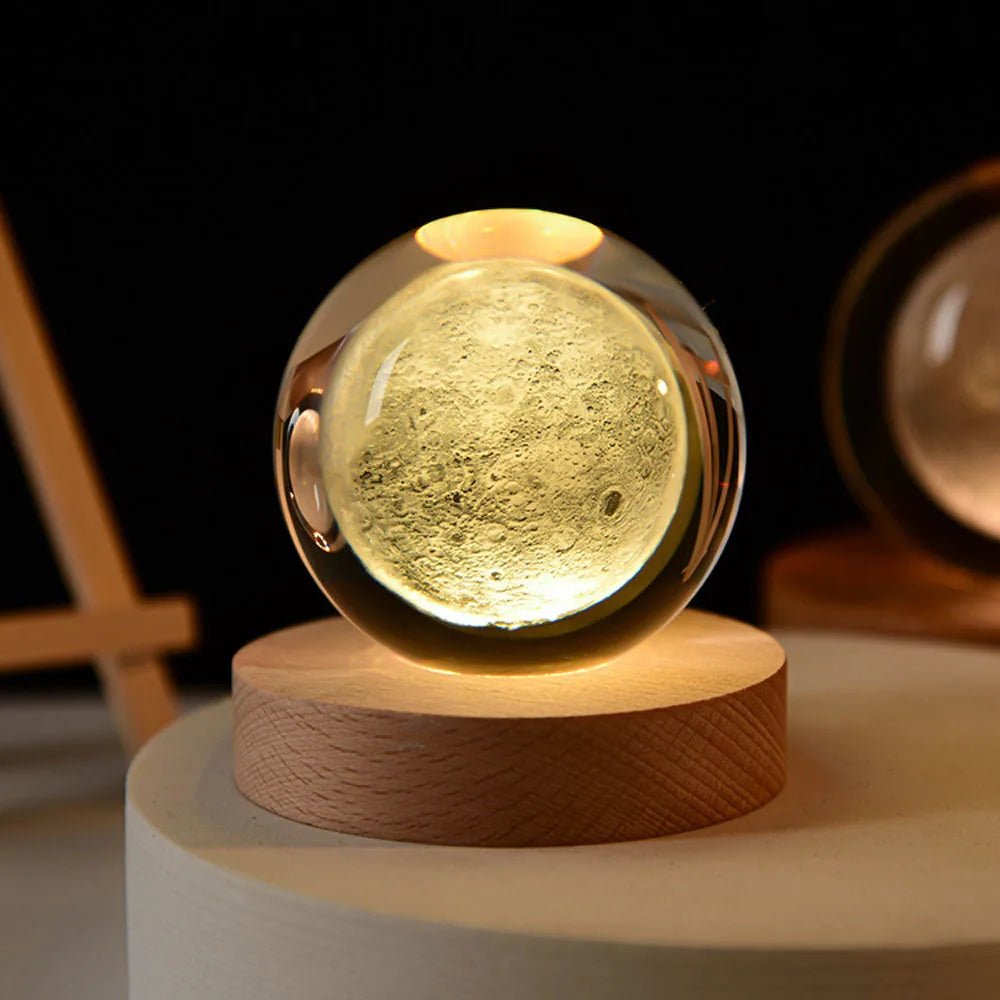 Crystal clear globe of the solar system 3