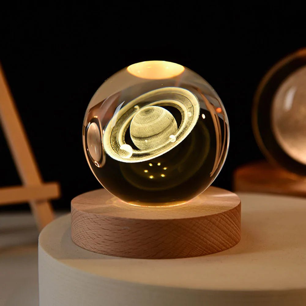 Crystal clear globe of the solar system 4