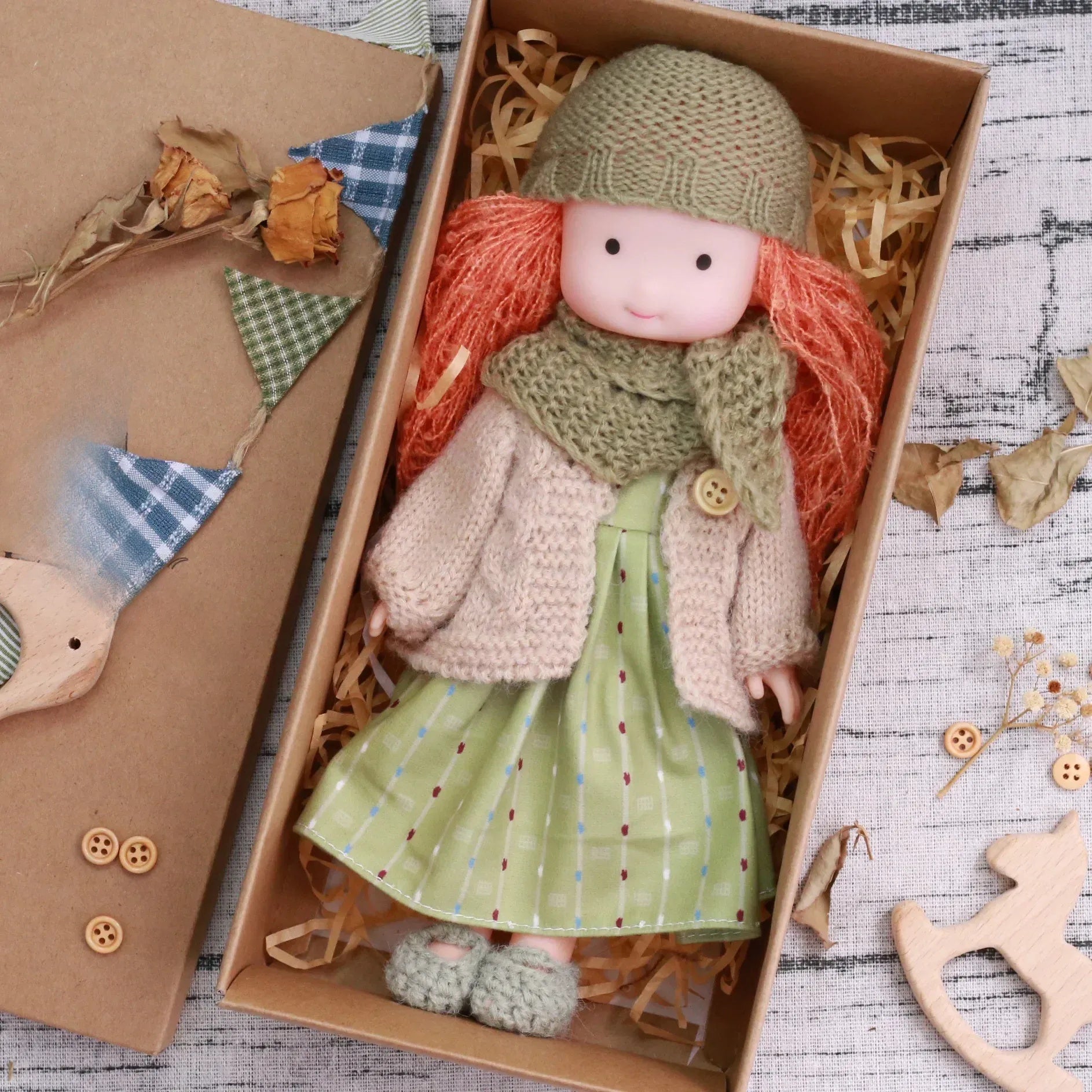 CuddlyCharm | Plush Dress-Up Doll with Accessories Gift Set 3