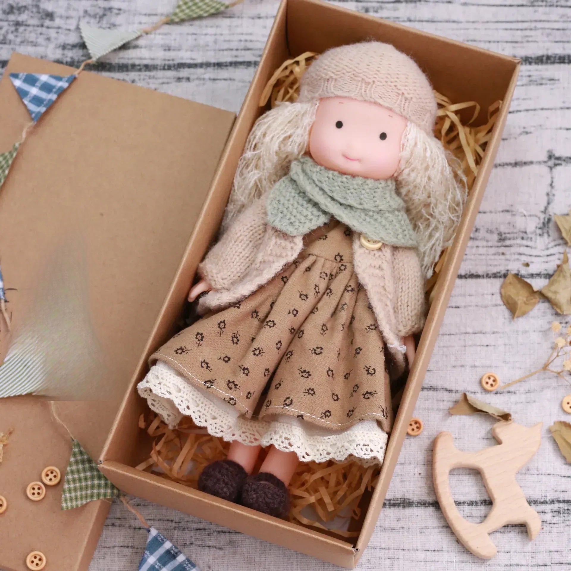 CuddlyCharm | Plush Dress-Up Doll with Accessories Gift Set 5