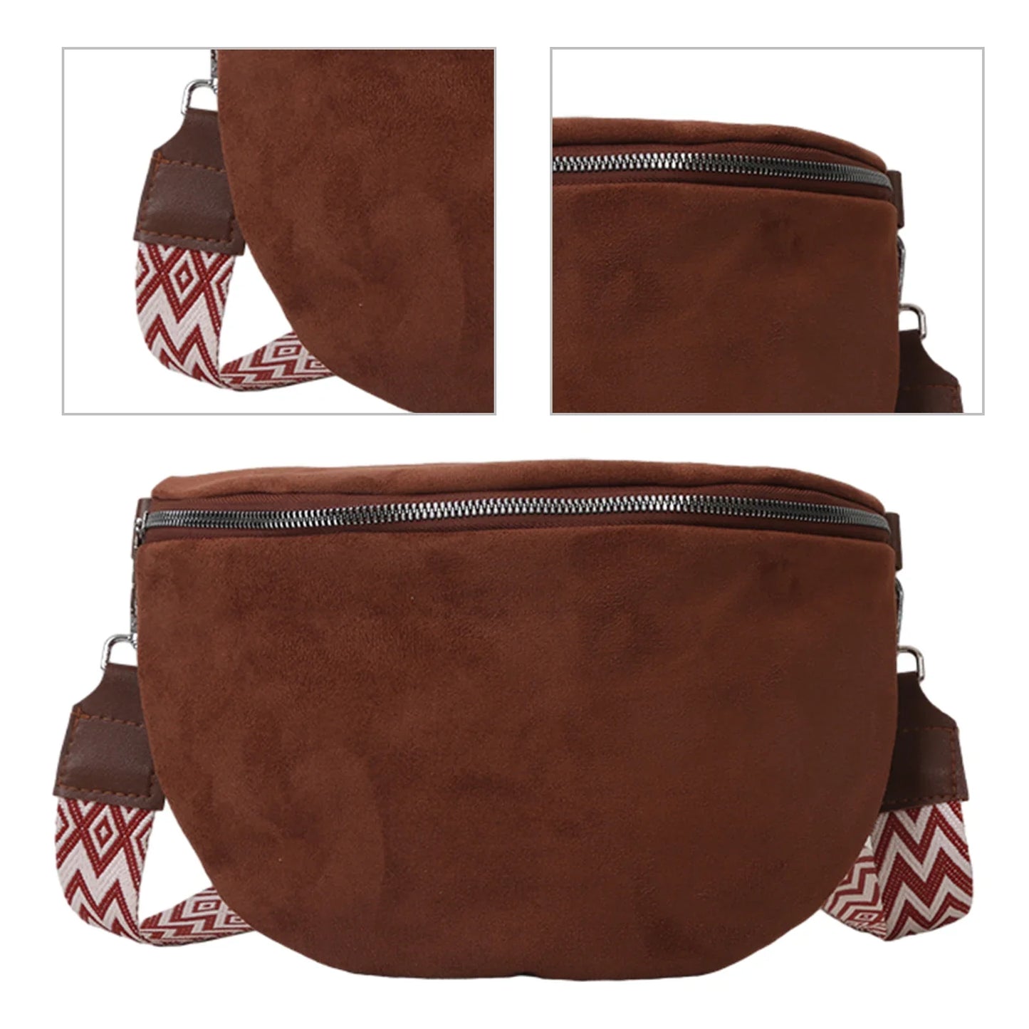 ELVIRA | Stylish Crossbody Bag Suede 5