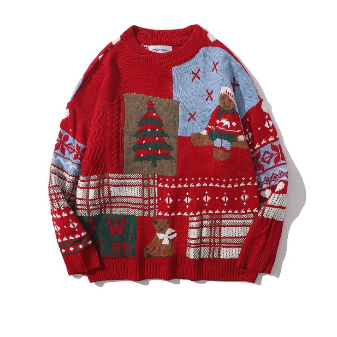 Damine | Warm Knit Christmas Sweaters for Women | Christmas Tree 1