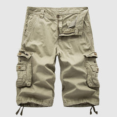  Men’s Cargo Shorts - Durable Cotton - Multiple Pockets - Knee-Length Casual Wear-1