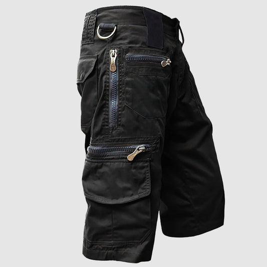  Men's casual shorts with side pockets-1
