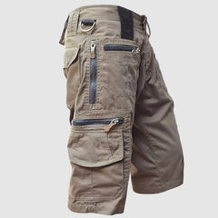  Men's Cargo Shorts - Knee Length - Multi-Pocket Utility - Durable Cotton Blend-2