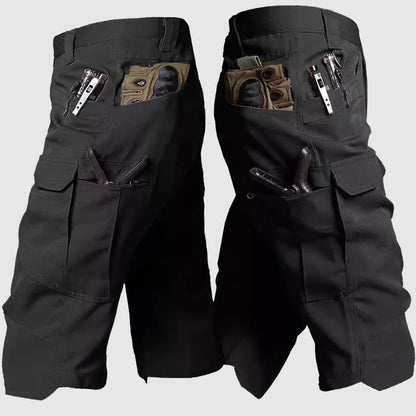  Men's wilderness camouflage shorts with pockets-4