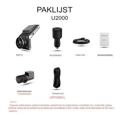 Dashcam 4K front & rear | Night vision & 24h parking mode | DriveCam | F1.8 lens 2